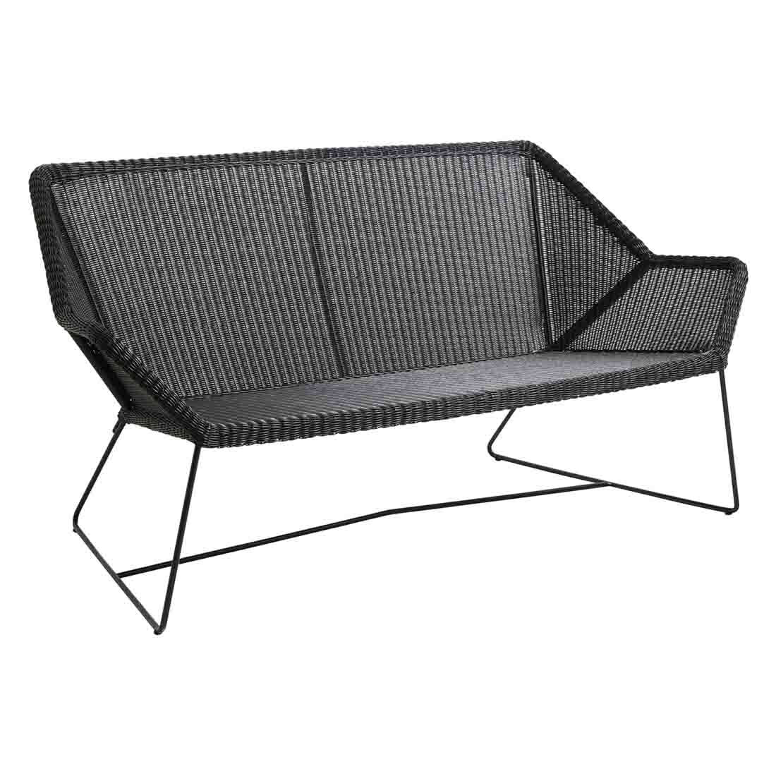 Hagesofa Breeze stål/polyrotting 154 cm bakside