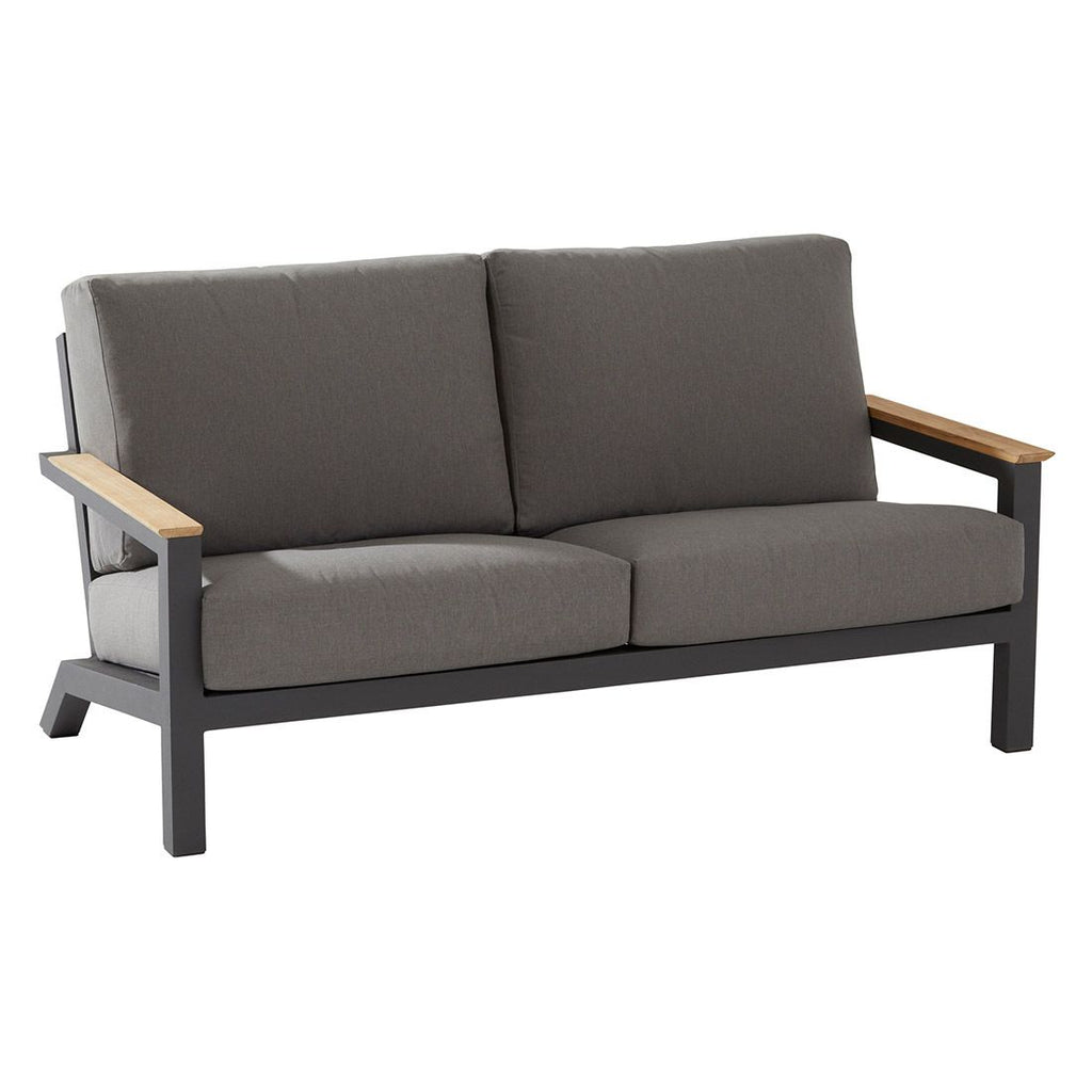 Hagesofa Capitol aluminium/olefin 176 cm bakside