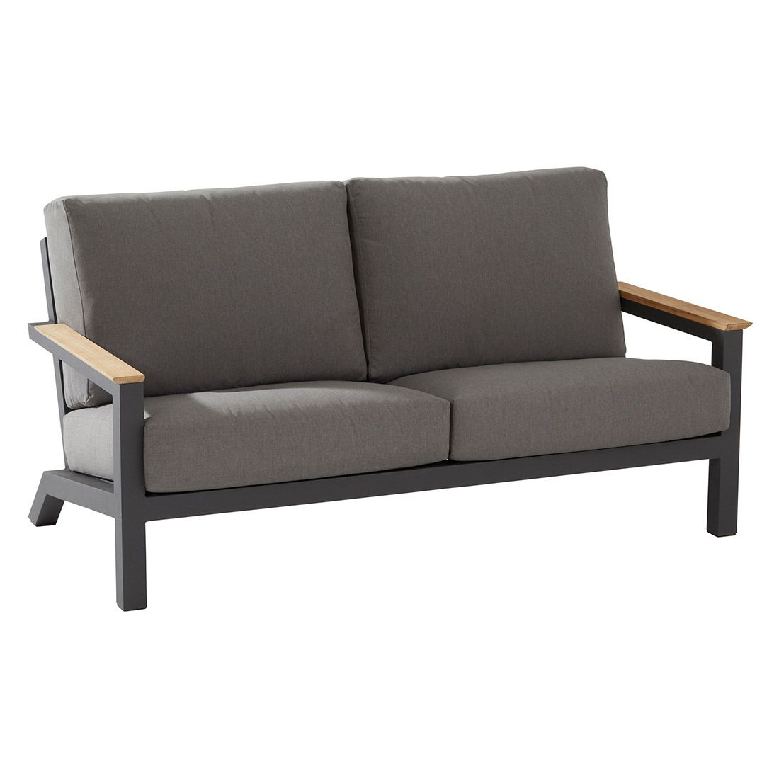 Hagesofa Capitol aluminium/olefin 176 cm bakside
