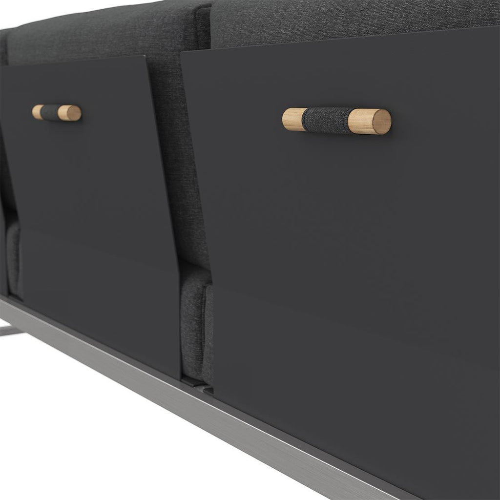 Hagesofa Capri justerbar rustfritt stål 240 cm oversikt