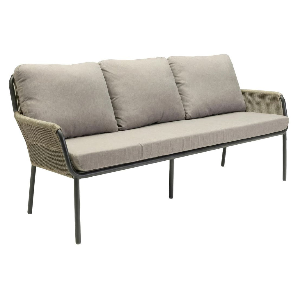 Hagesofa Como aluminium tau olefin 200 cm bakside