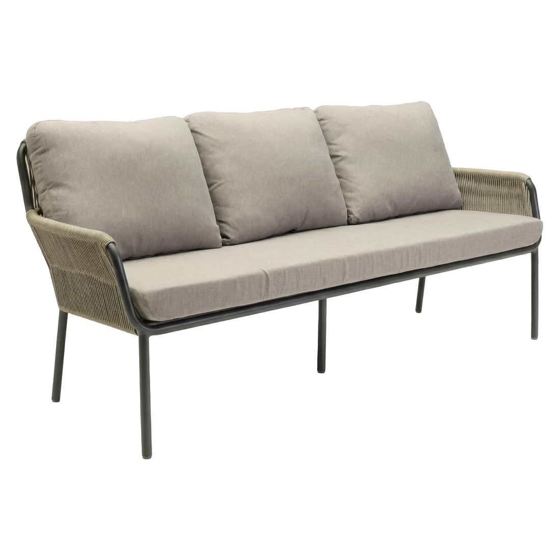 Hagesofa Como aluminium tau olefin 200 cm bakside