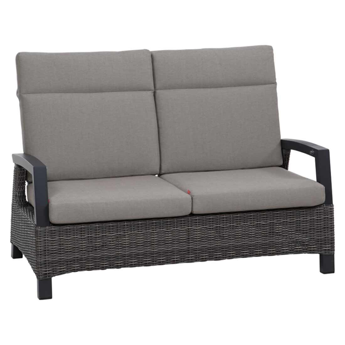 Hagesofa Corido regulerbar flettverk aluminium 146 cm forfra