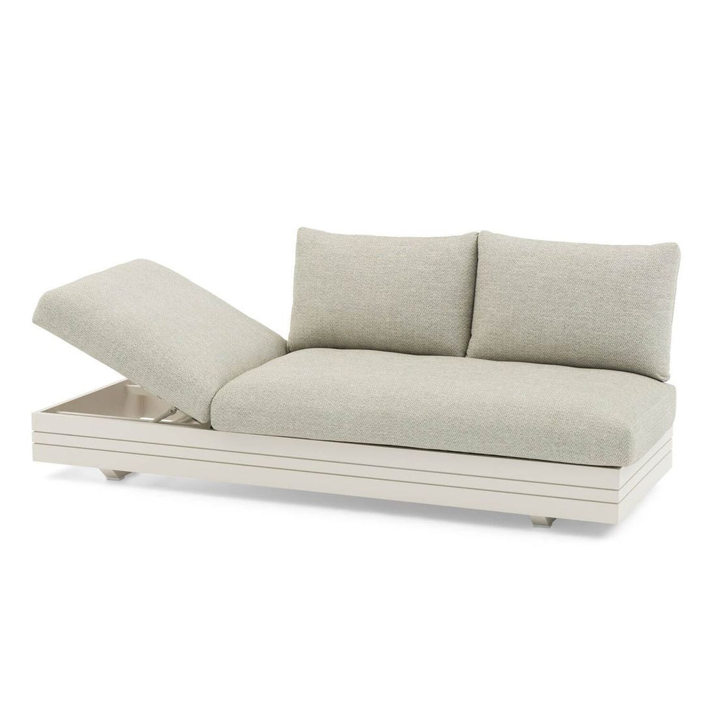 Hagesofa Cubo Neo aluminium/olefin 198 cm regulerbar rygg bak