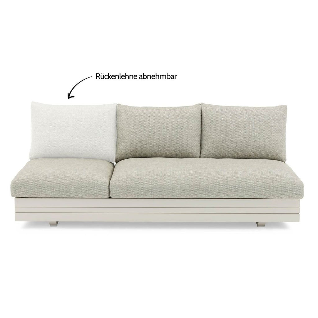 Hagesofa Cubo Neo montert på terrasse