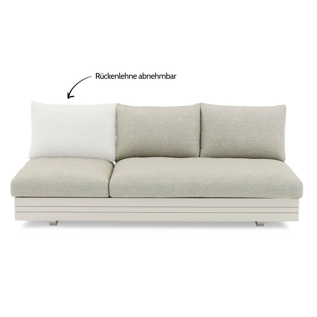 Hagesofa Cubo Neo montert på terrasse