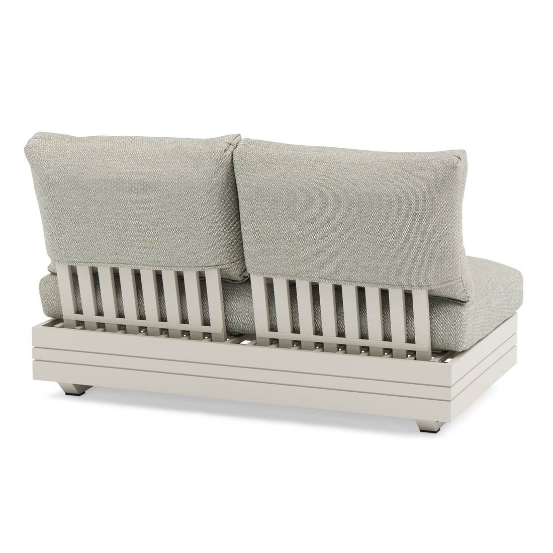 Hagesofa Cubo Neo aluminium olefin 132 cm nærbilde av ramme