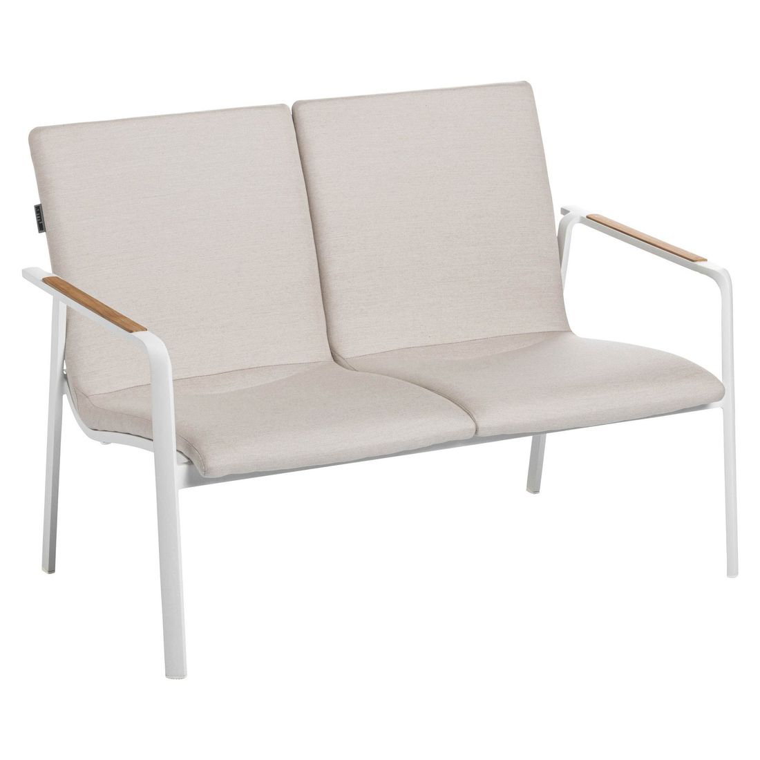 Hagesofa Diamond aluminium/Sunbrella 115 cm bakside