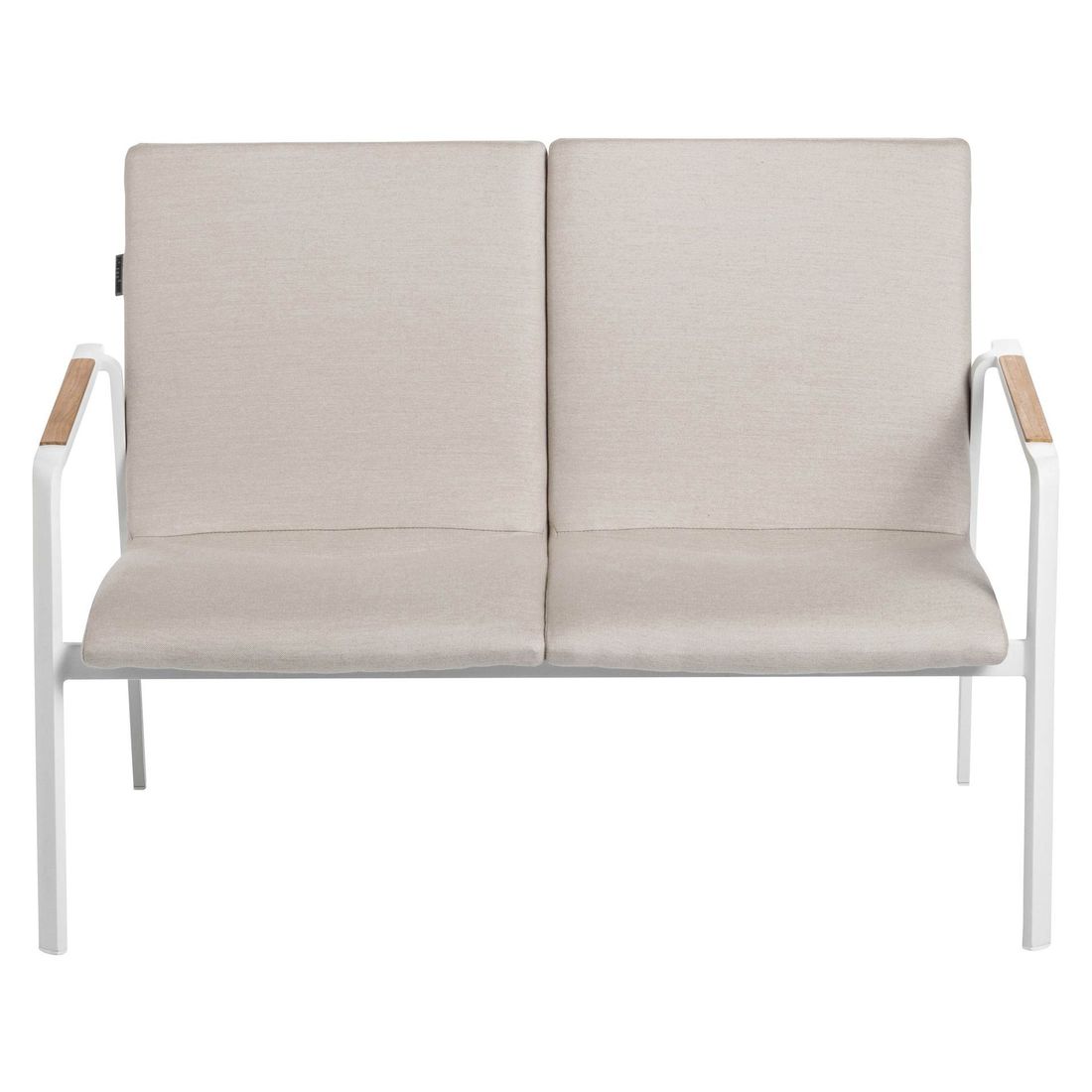 Montert Hagesofa Diamond aluminium/Sunbrella 115 cm i hage