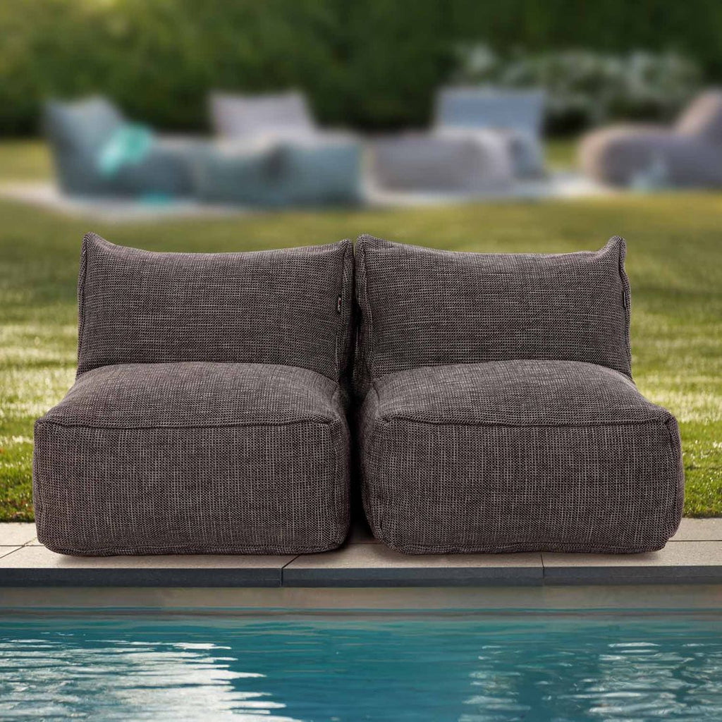 Hagesofa Dotty Cloud polypropylen 150 cm forfra