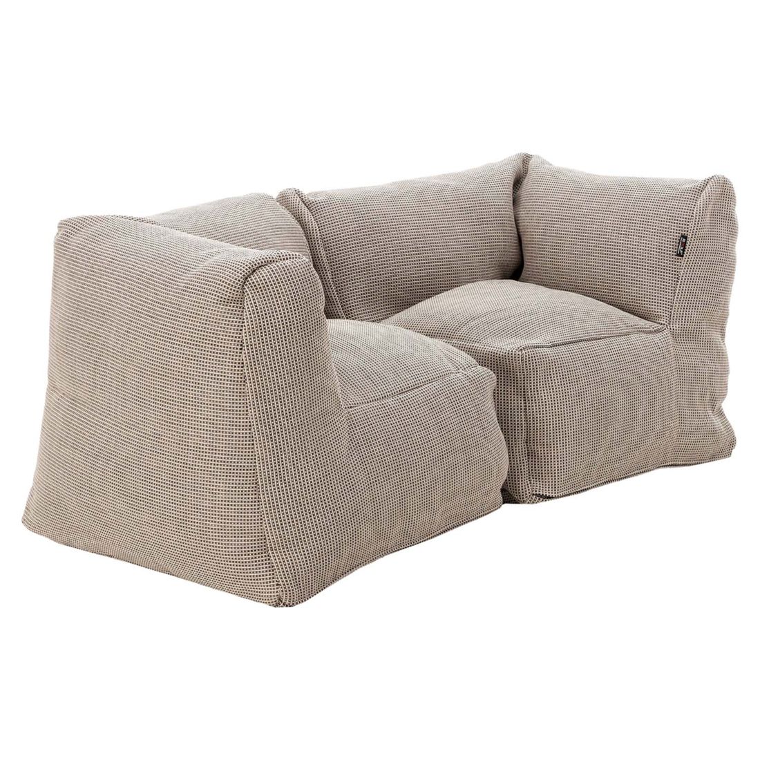 Montert Hagesofa Dotty Cloud polypropylen 150x75 cm beige i hage