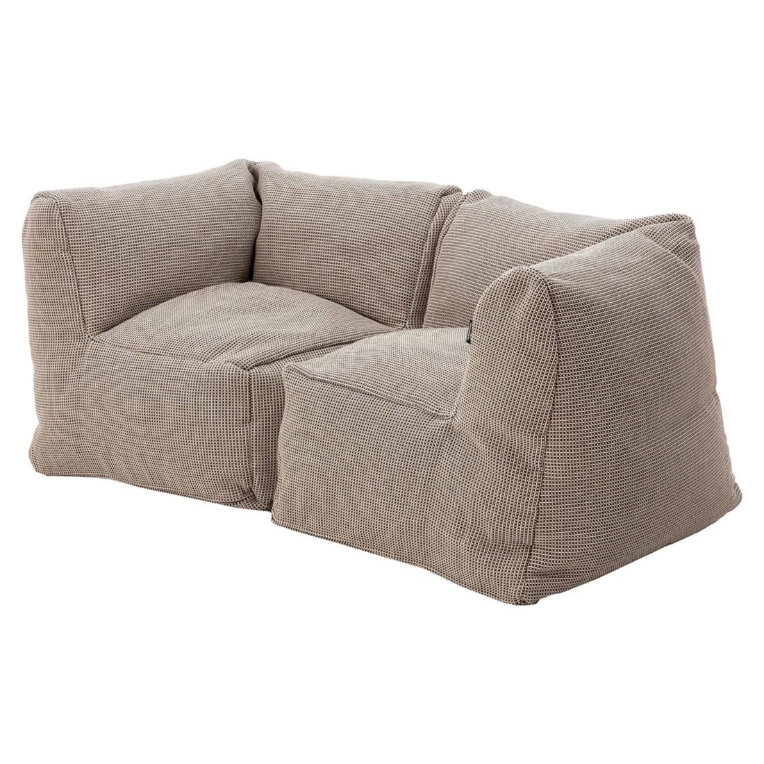 Hagesofa Dotty Cloud polypropylen 150x75 cm beige sett fra siden