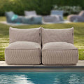 Hagesofa Dotty Cloud polypropylen 150x75 cm forfra