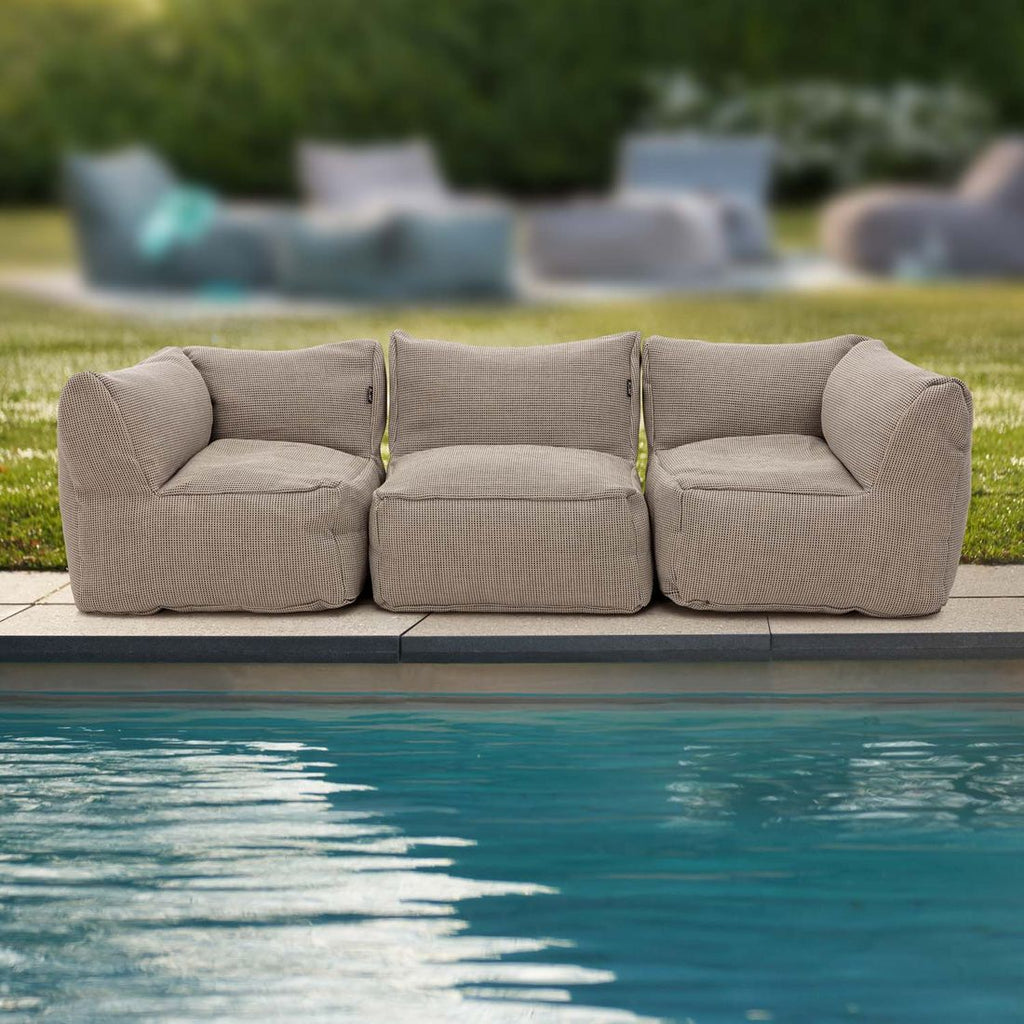 Hagesofa Dotty Cloud polypropylen 225x75 cm forfra