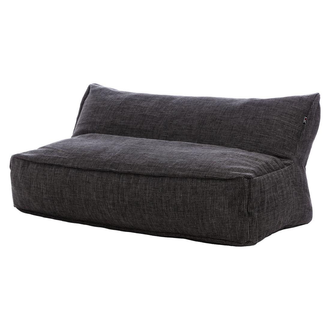 Hagesofa Dotty polypropylen 150 cm antrasitt forfra