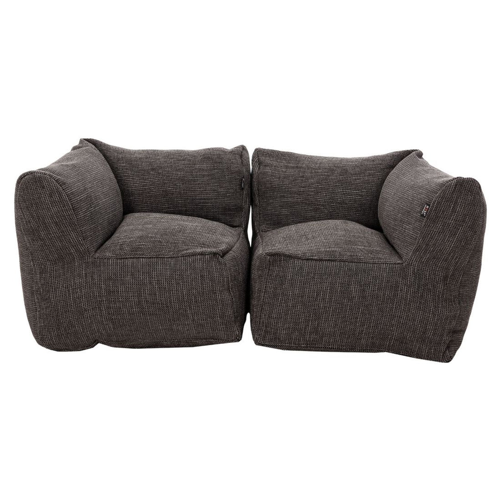 Hagesofa Dotty polypropylen 150 cm antrasitt bakside