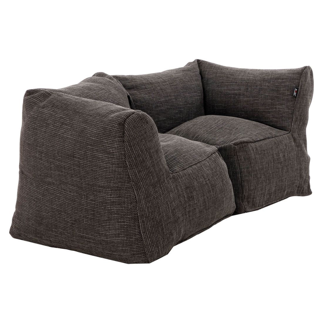 Hagesofa Dotty polypropylen 150 cm antrasitt montert i hage