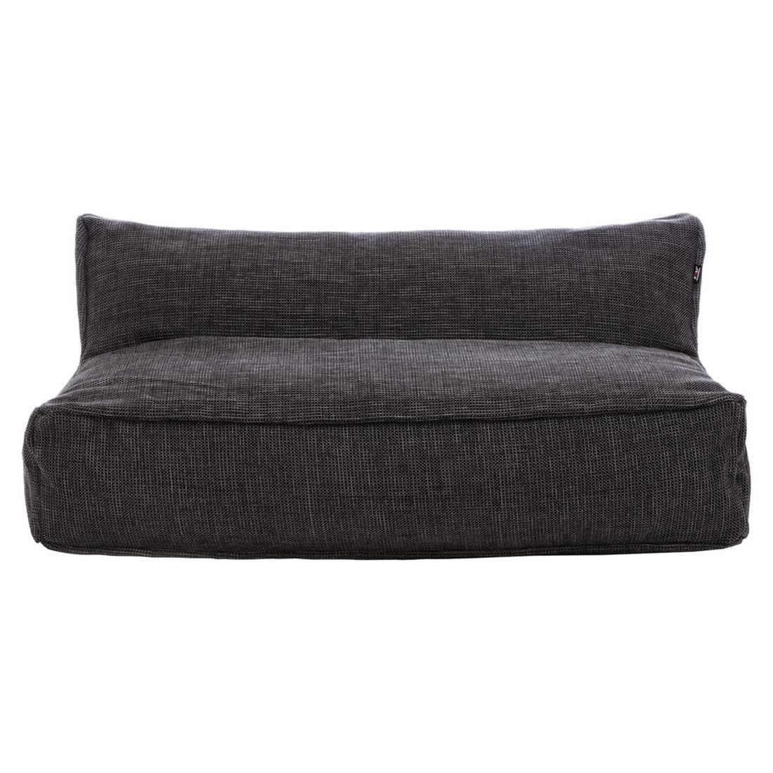 Nærbilde av tekstilmateriale på Hagesofa Dotty polypropylen 150 cm antrasitt