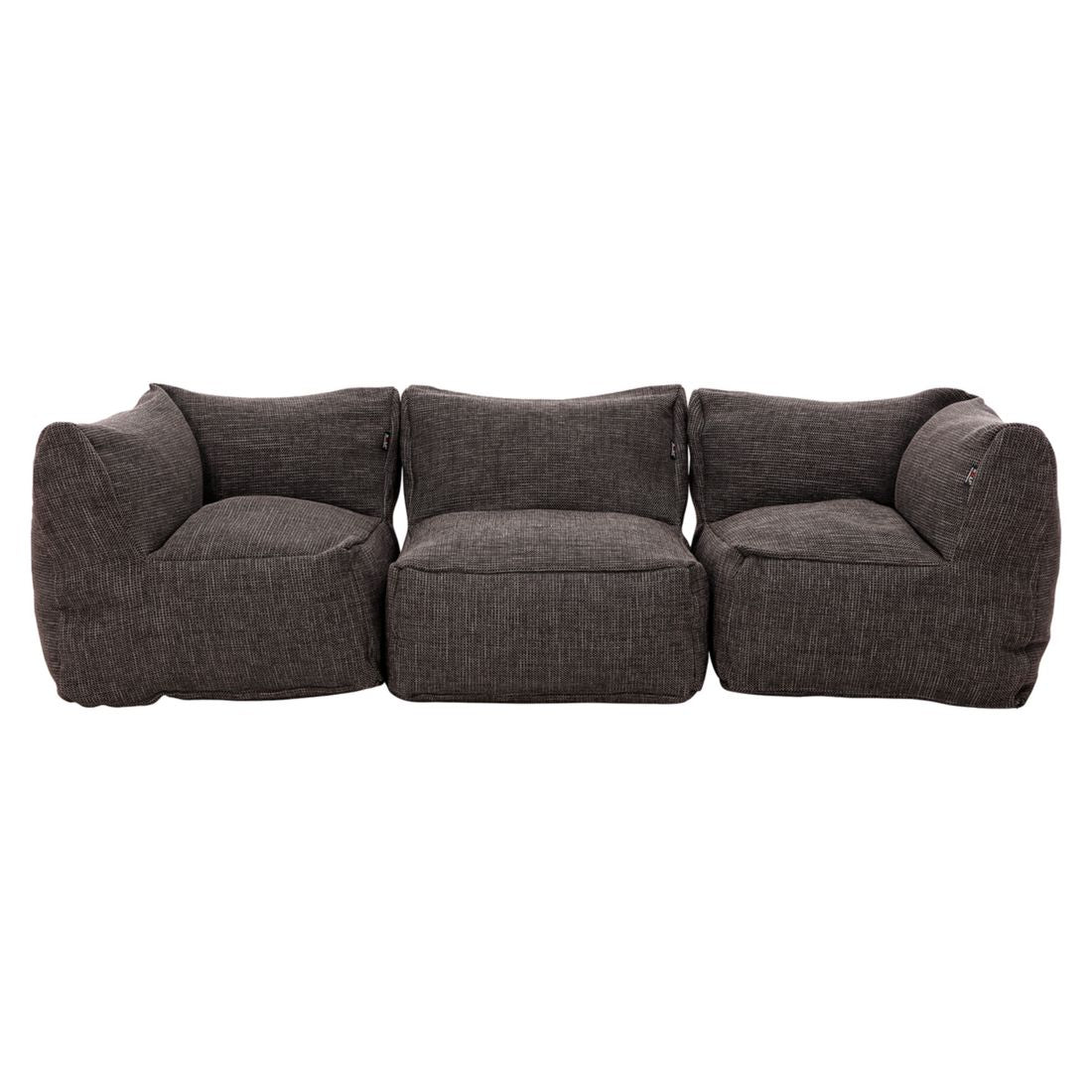 Hagesofa Dotty polypropylen 225 cm antrasitt bakside