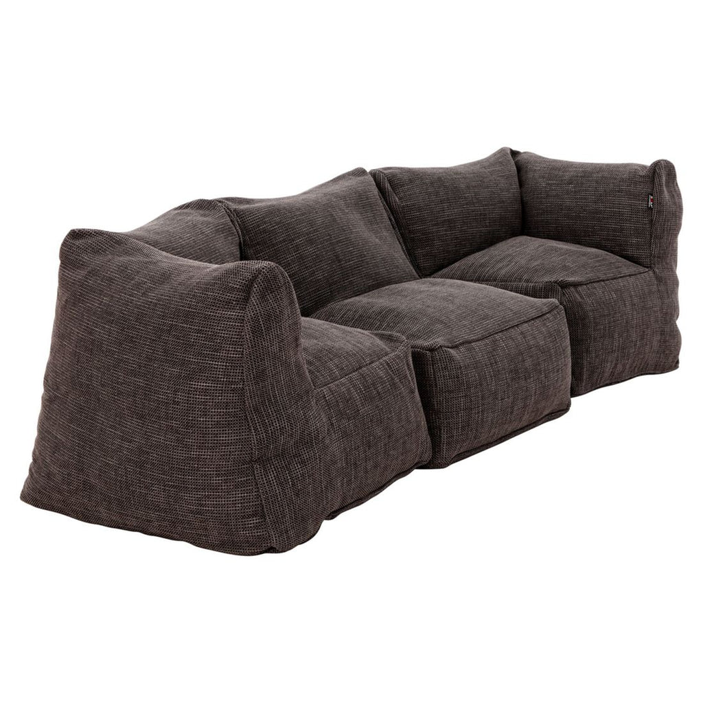 Montert Hagesofa Dotty polypropylen 225 cm antrasitt i hage