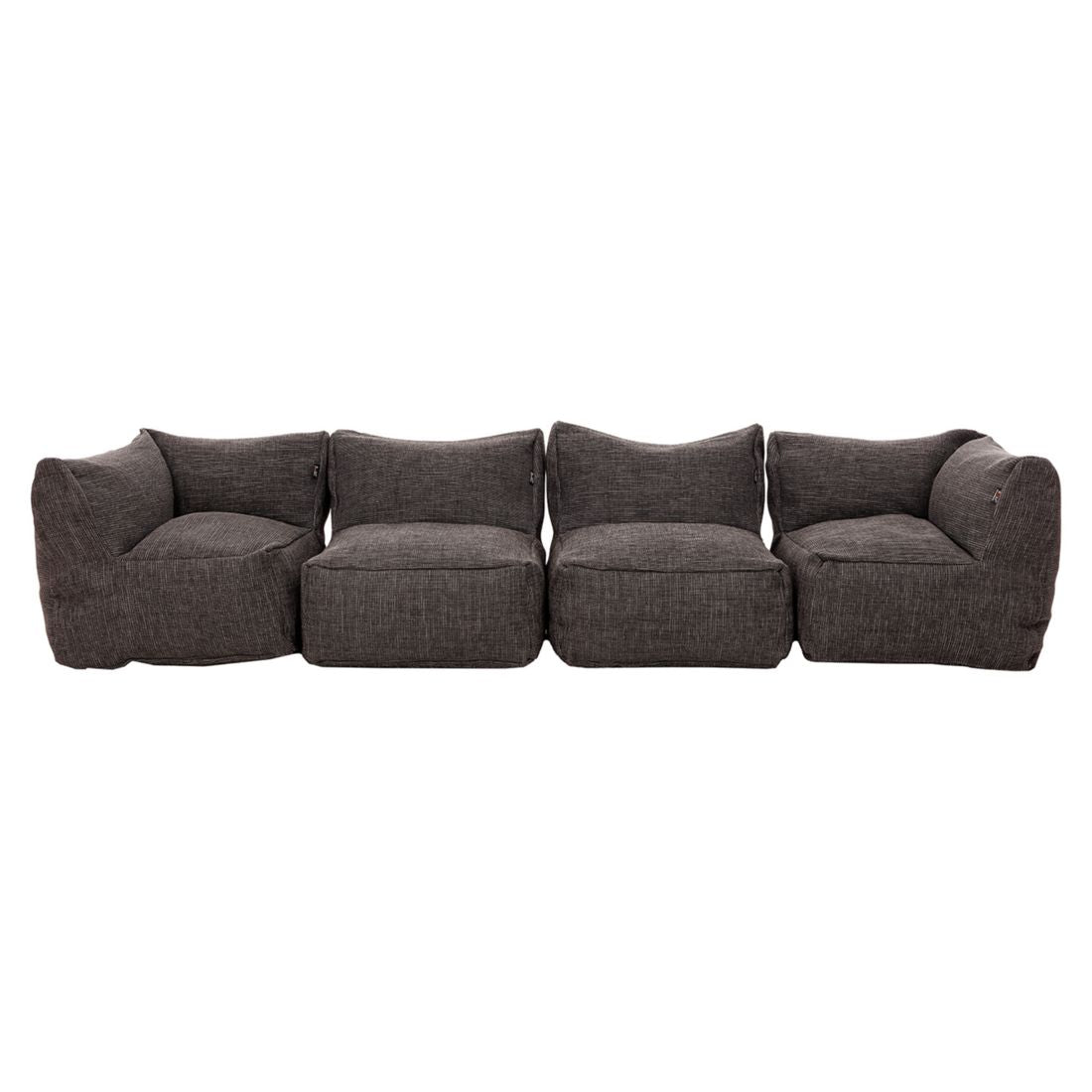 Hagesofa Dotty polypropylen 300 cm antrasitt bakside