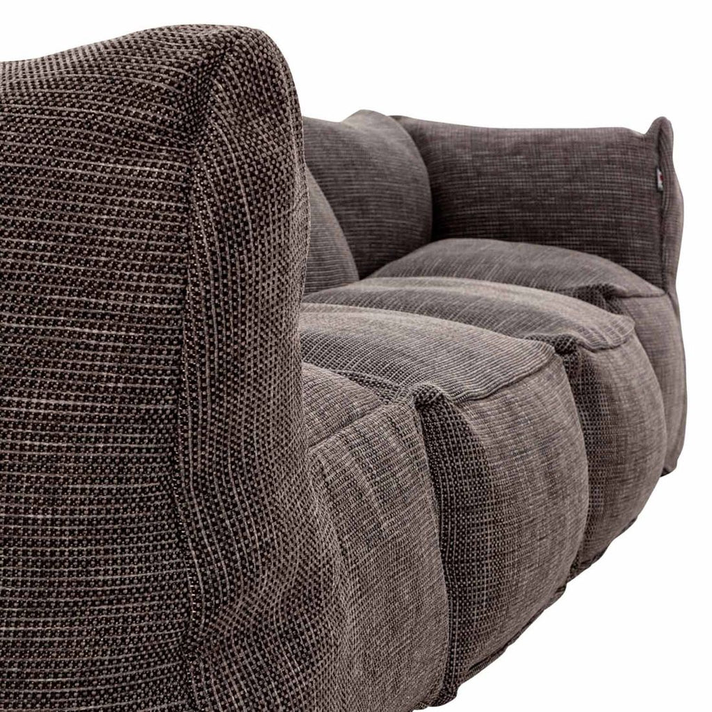 Hagesofa Dotty polypropylen 300 cm antrasitt sett fra siden