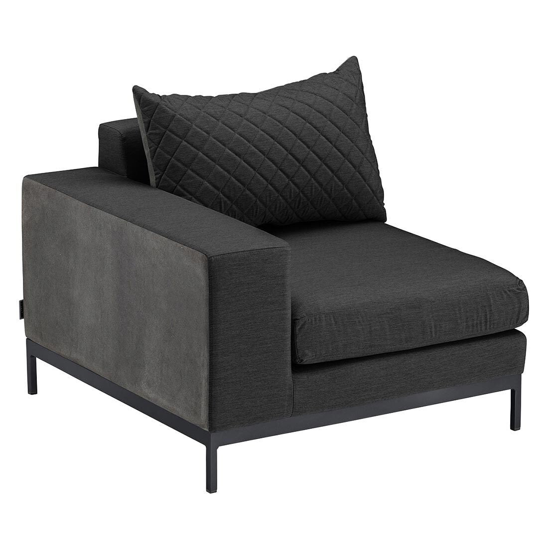 Hagesofa Ego Modular aluminium/Sunbrella antrasitt - nærbilde ramme