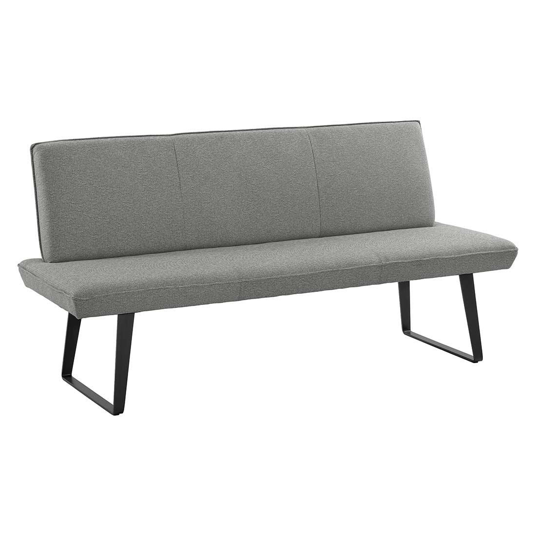 Hagesofa Elba stål/olefin 200 cm antrasitt bakside