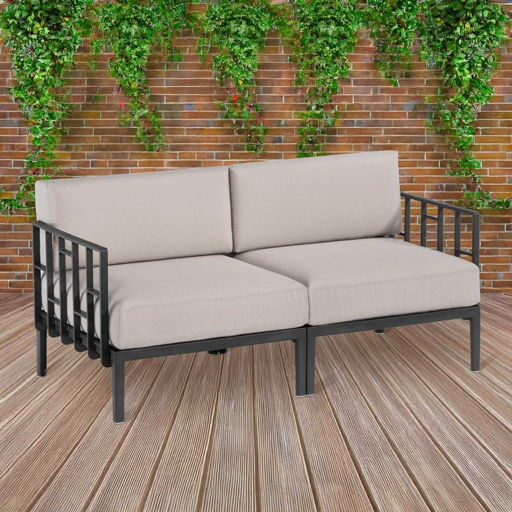 Hagesofa Engels plast/blandingsstoff 166 cm bakside