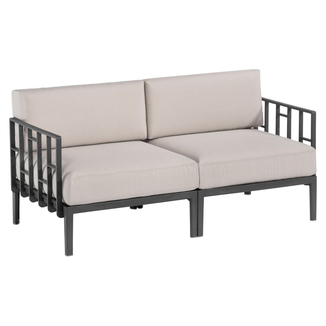 Hagesofa Engels plast/blandingsstoff 166 cm detalj av stoff