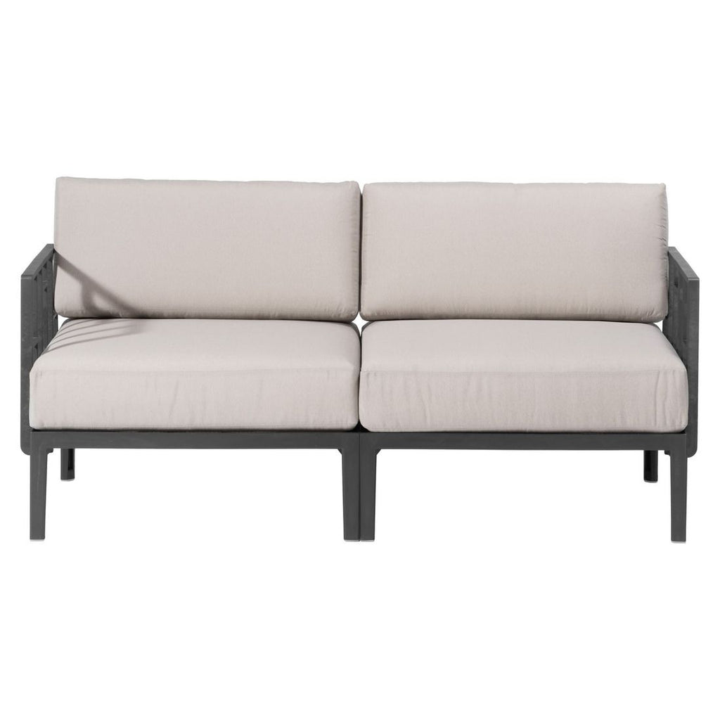 Hagesofa Engels plast/blandingsstoff 166 cm montert i hage