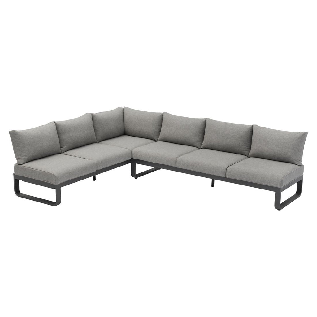 Hagesofa Fly justerbar aluminium/olefin 207 cm relaxfunksjon i bruk