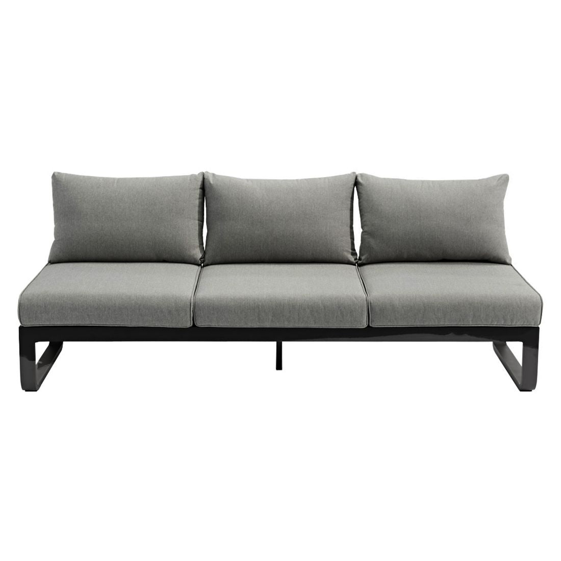 Hagesofa Fly justerbar aluminium/olefin 207 cm bakside