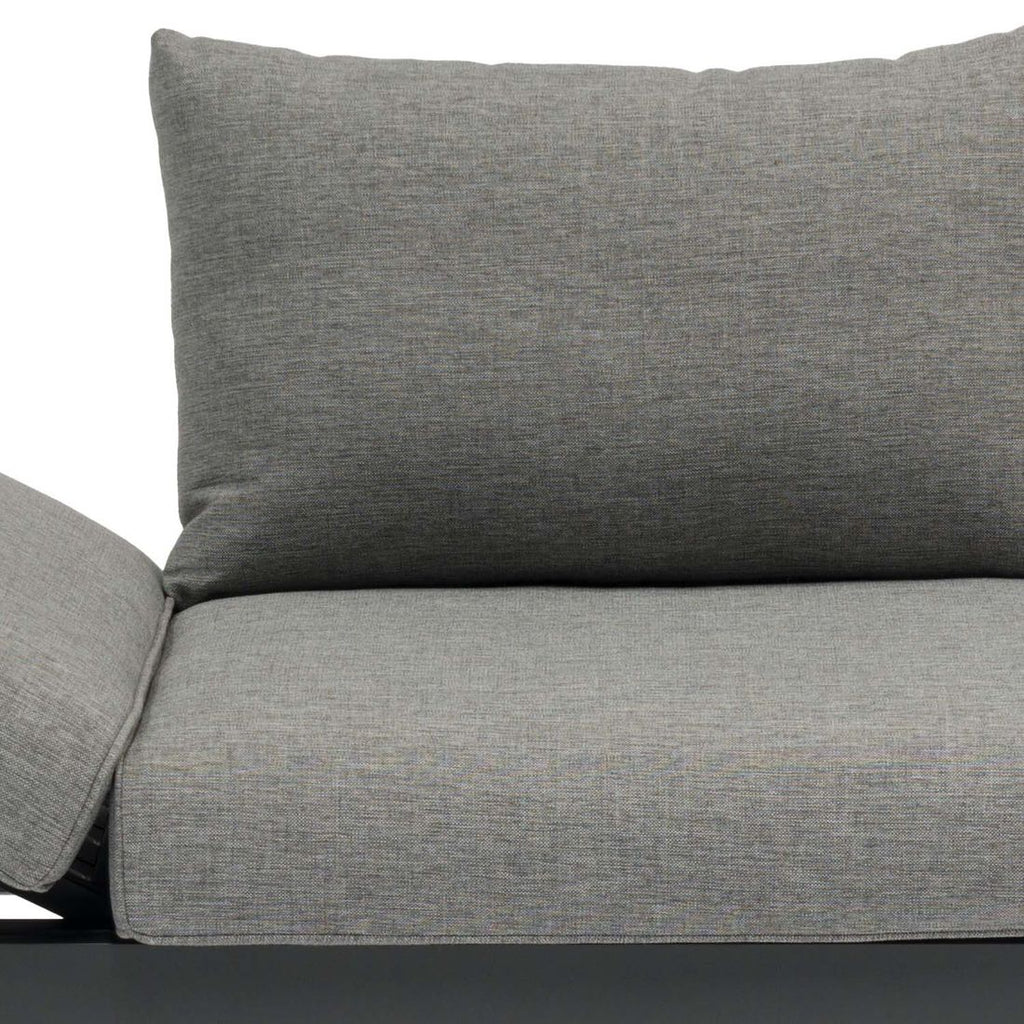 Hagesofa Fly justerbar aluminium/olefin 207 cm visning av aluminiumsramme