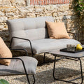 Hagesofa Fontein aluminium Sunbrella 130 cm forfra