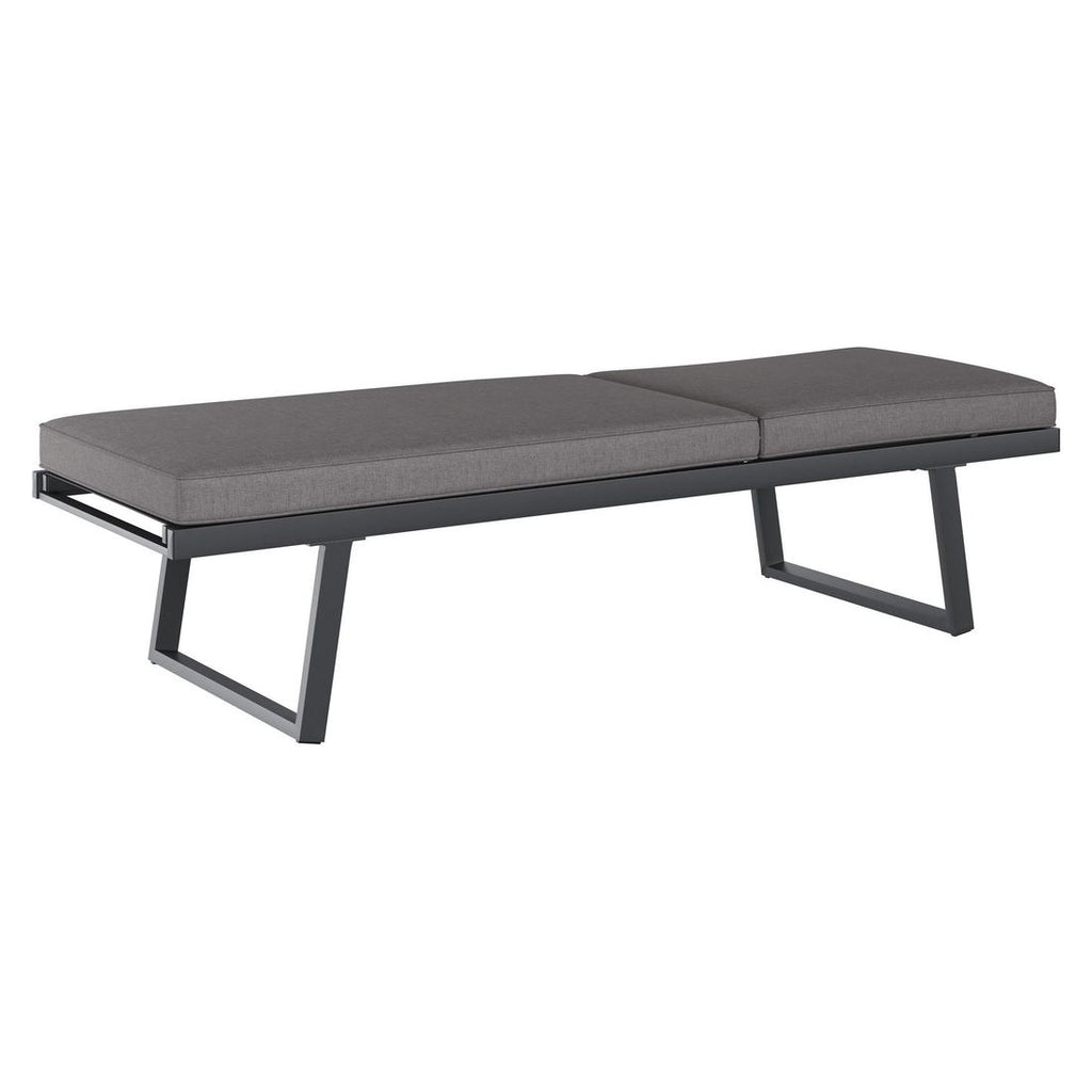 Hagesofa Lucca aluminium/olefin 200 cm - OUTLIV.