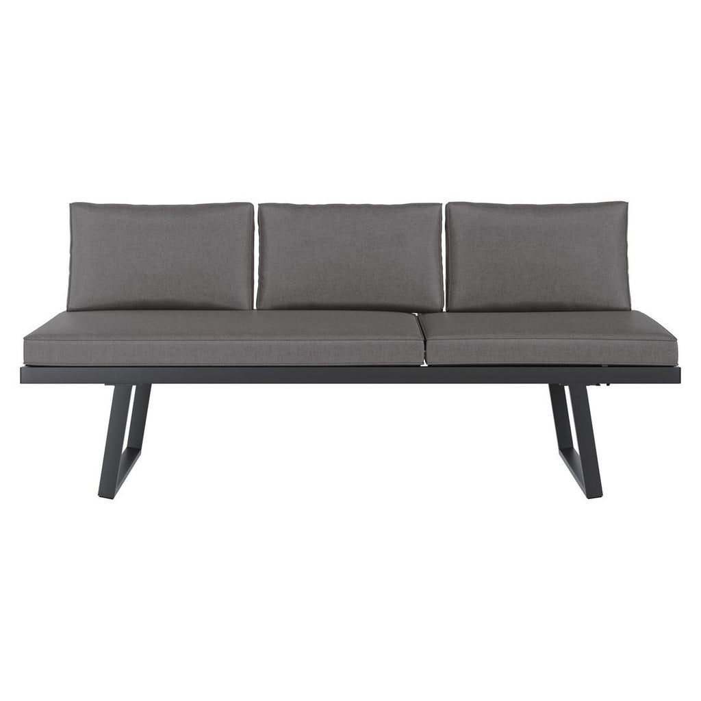Hagesofa Lucca aluminium/olefin 200 cm - OUTLIV.