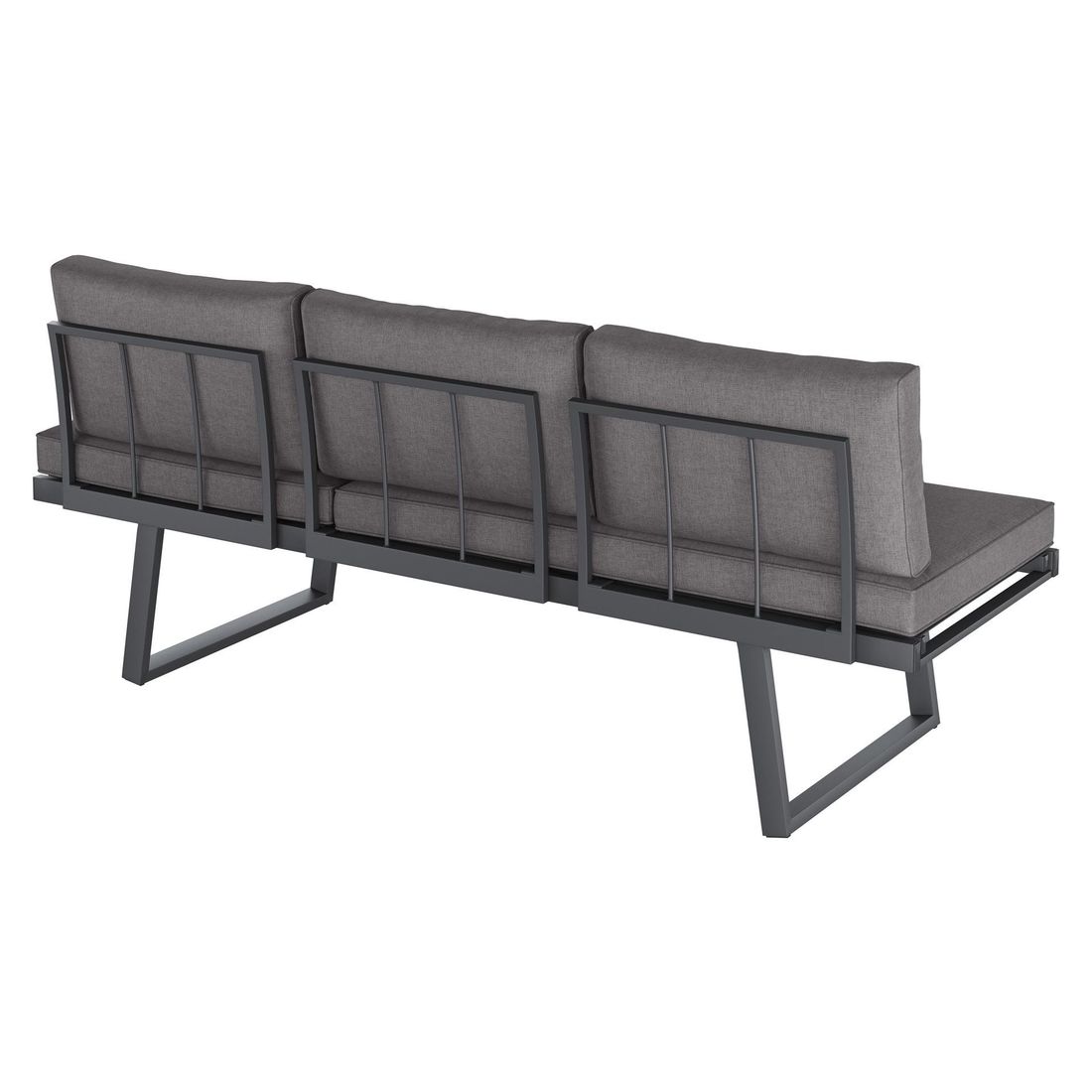 Hagesofa Lucca aluminium/olefin 200 cm - OUTLIV.