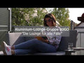 Hagesofa Lugo aluminium/Sunproof - Sieger forfra