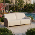 Hagesofa Luxor polyrotting 208 cm forfra