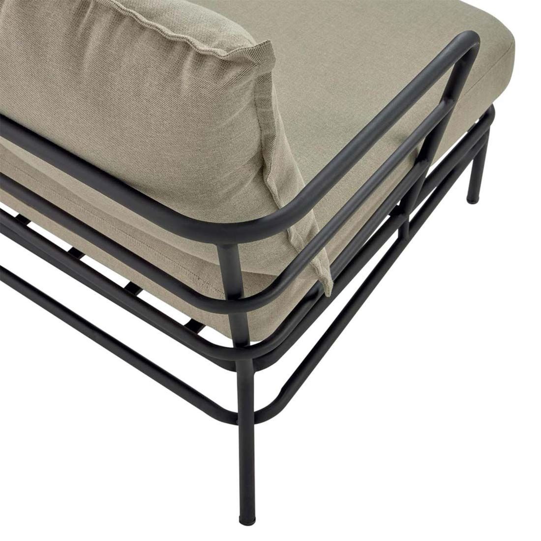 Hagesofa Mareluz stål/polyester 197x75 cm - La Forma
