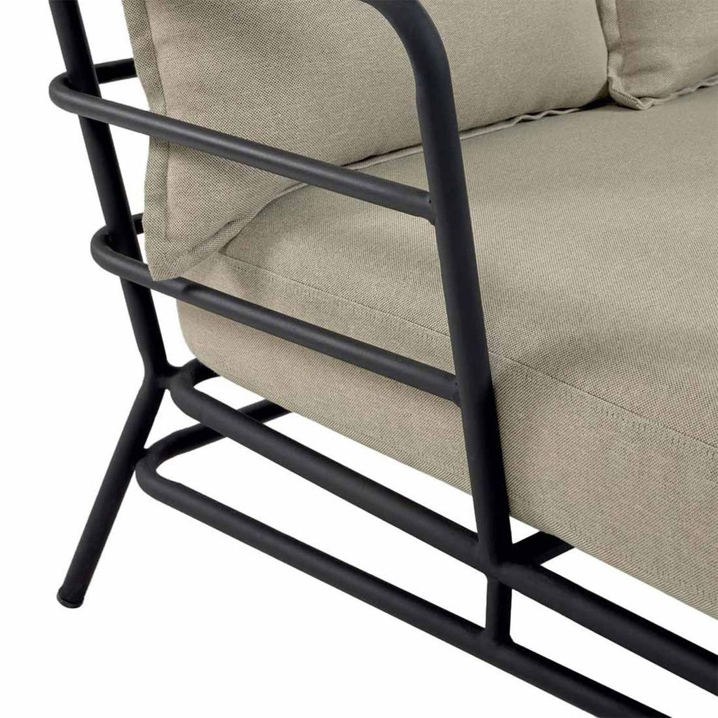 Hagesofa Mareluz stål/polyester 197x75 cm - La Forma