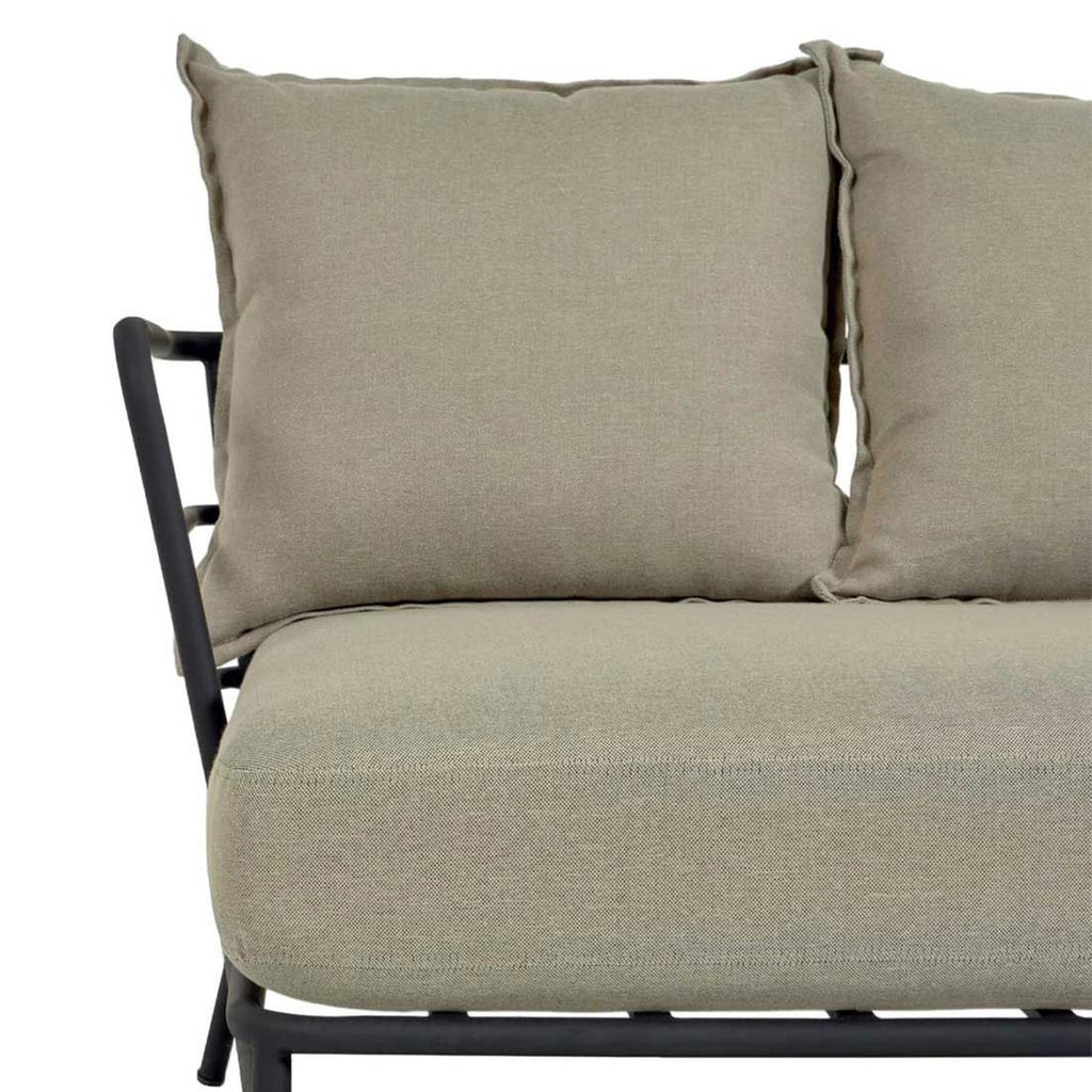 Hagesofa Mareluz stål/polyester 197x75 cm - La Forma