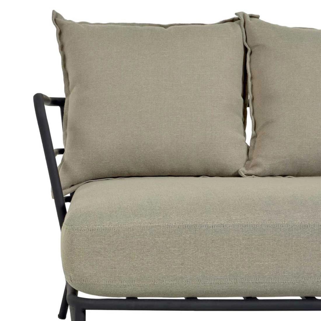 Hagesofa Mareluz stål/polyester 197x75 cm - La Forma