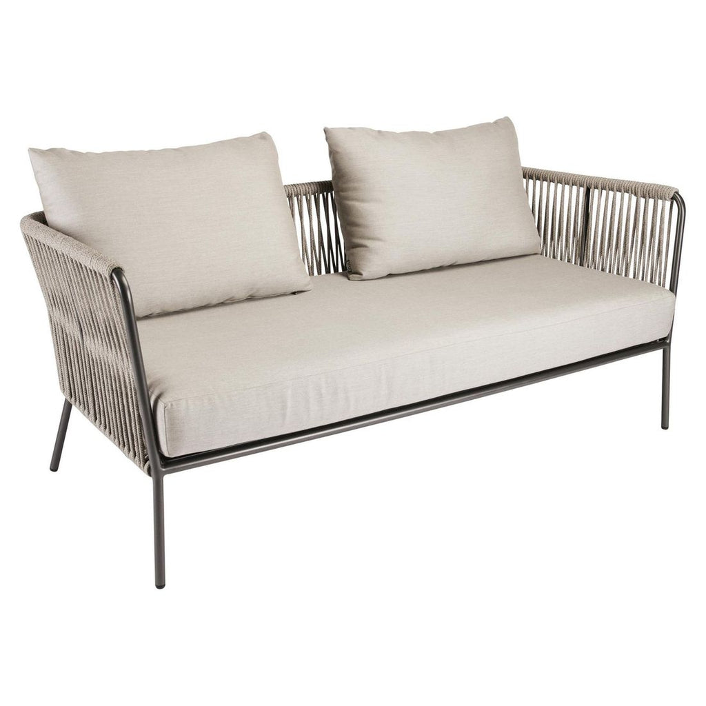 Hagesofa Marla aluminium/tau 164 cm bakside