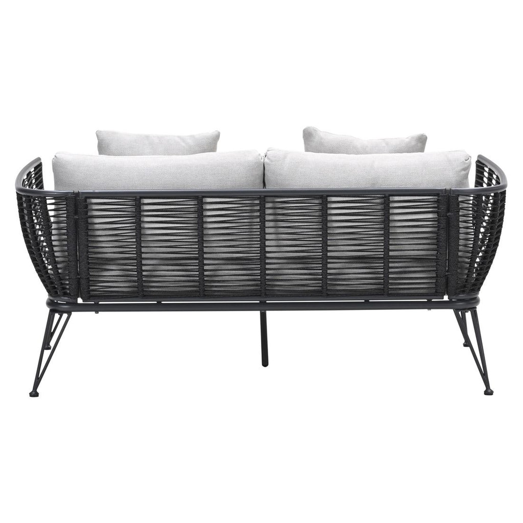 Sideprofil av Hagesofa Melissa aluminium tau 175 cm
