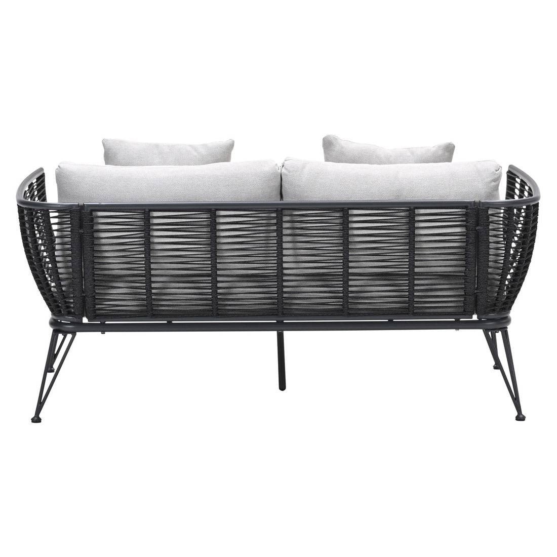 Sideprofil av Hagesofa Melissa aluminium tau 175 cm