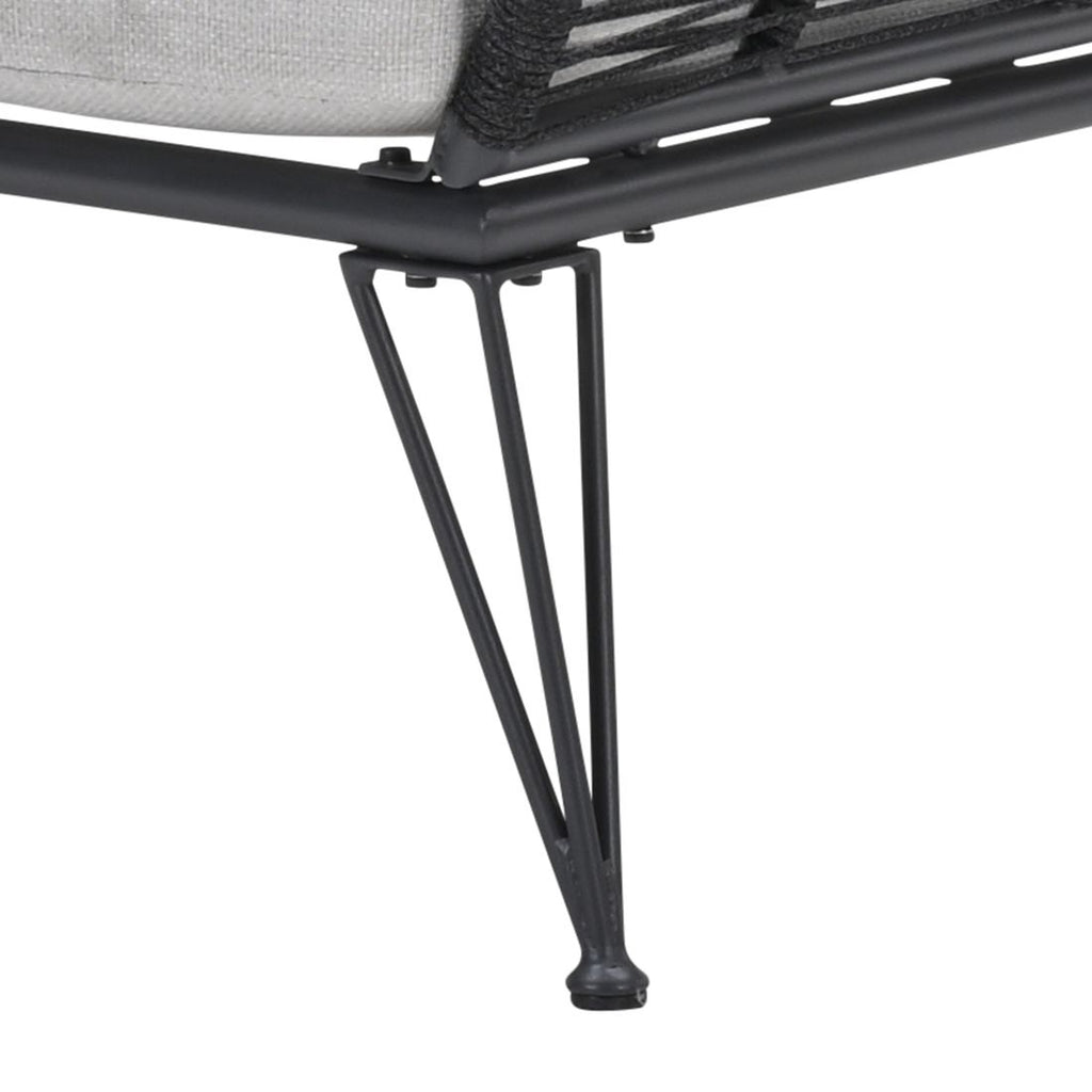 Hagesofa Melissa aluminium tau 175 cm visning av armlener