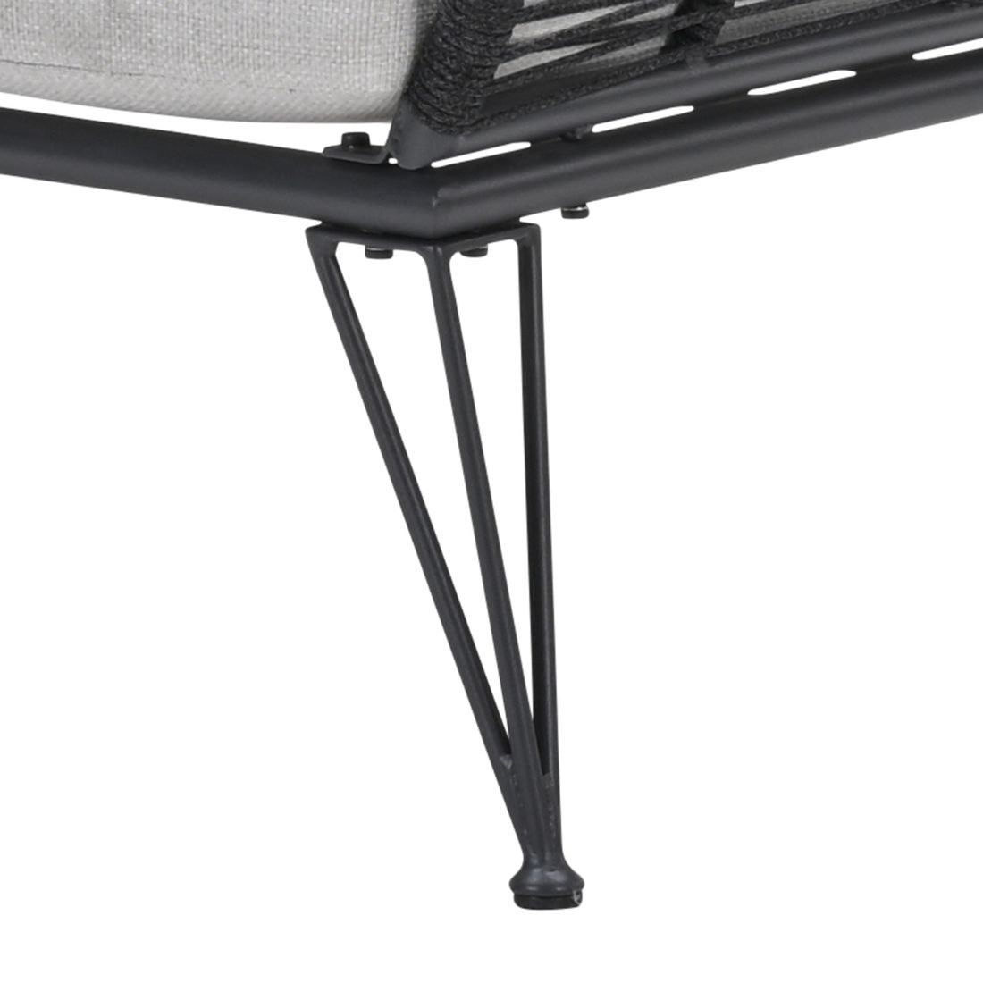 Hagesofa Melissa aluminium tau 175 cm visning av armlener