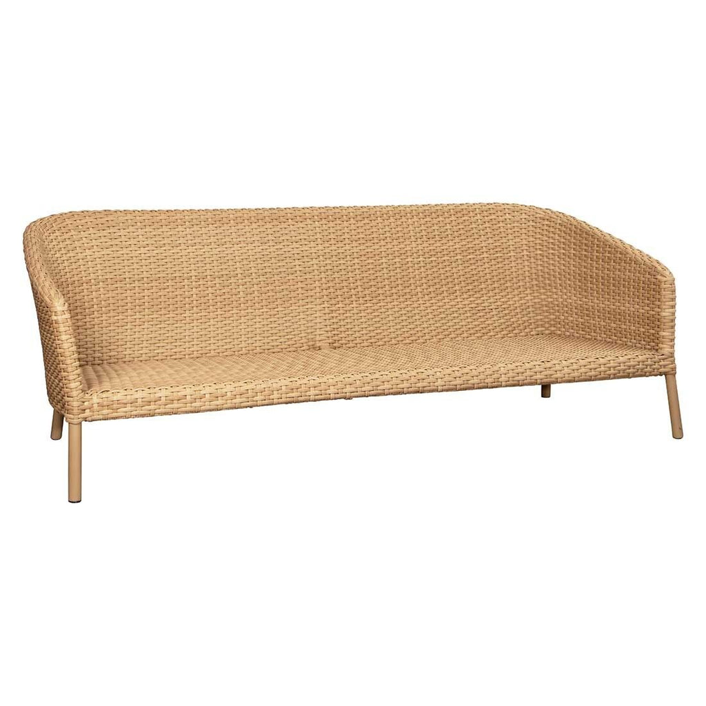 Hagesofa Ocean aluminium/flettverk 202 cm bakside